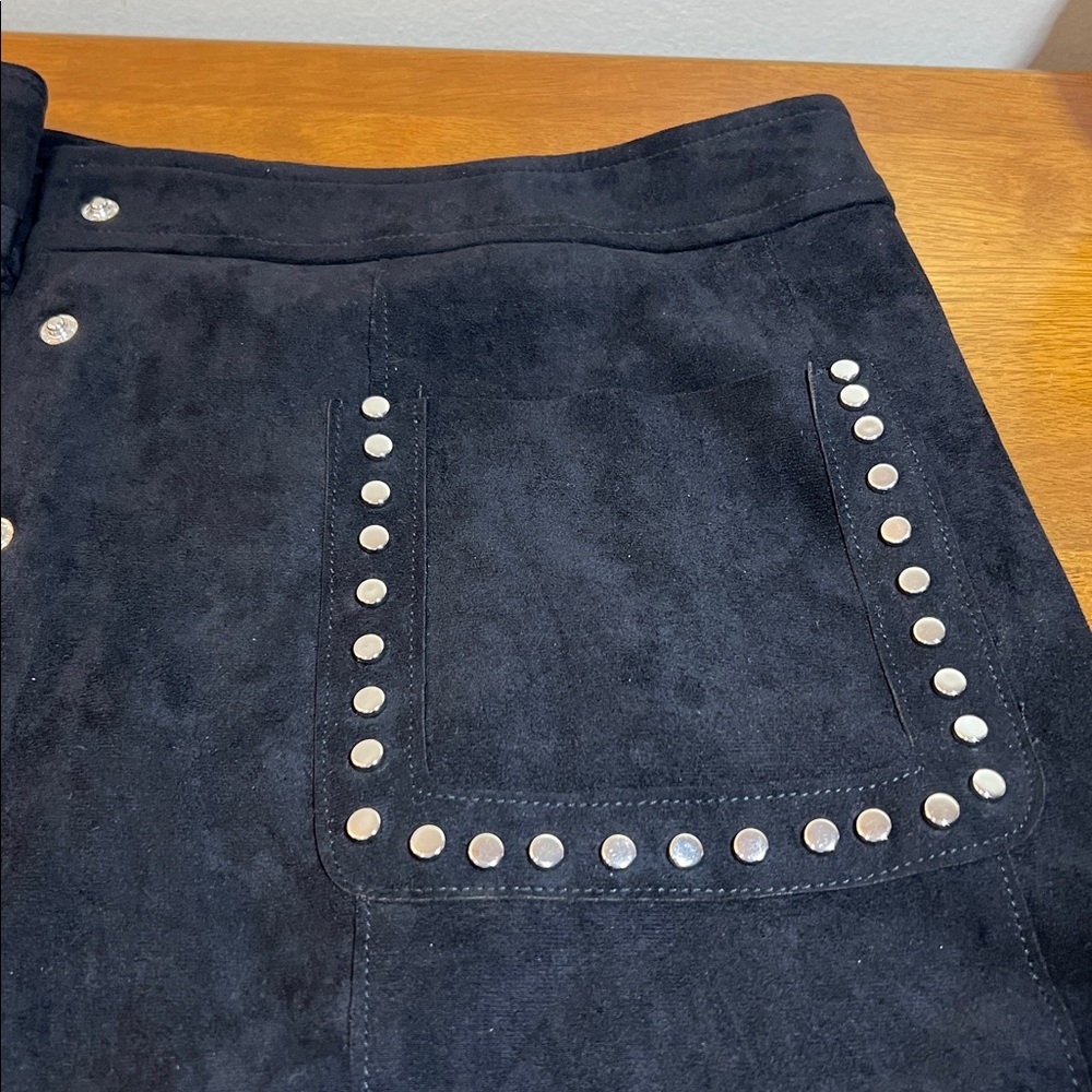 AQUA Faux suede mini skirt Size XXL - Picture 14 of 16